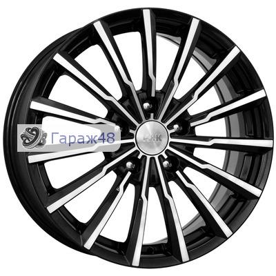 K&amp;K KC562 R14 / 5.5J PCD 4x98 ET 40 ЦО 58.6 Литые Черный глянцевый с полированной лицевой поверхностью